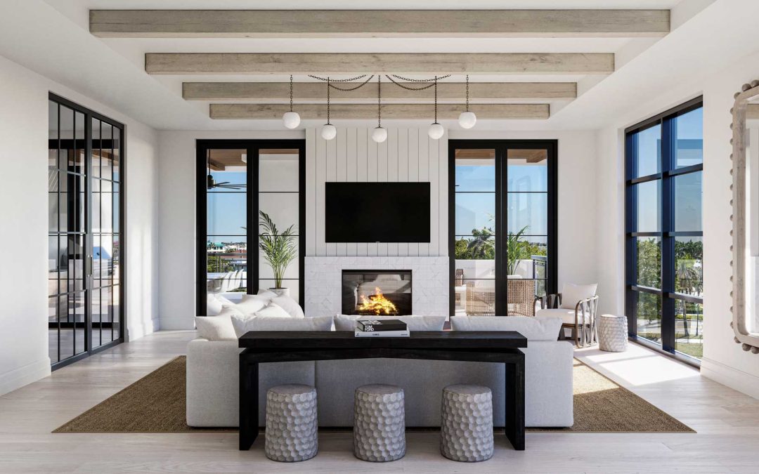 The Huxley Naples Great Room Beach Style Design